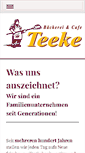 Mobile Screenshot of cafe-teeke.de