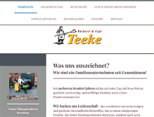 Tablet Screenshot of cafe-teeke.de